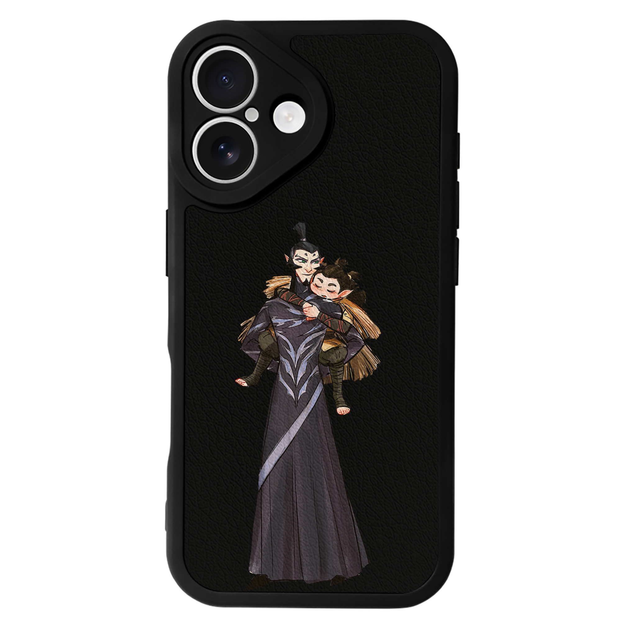 （画像用） Ne Zha 2 ナタ 魔童の大暴れ 【iPhone 16シリーズ対応】シリコンスマホケース（レザー調） 材質：シリコン